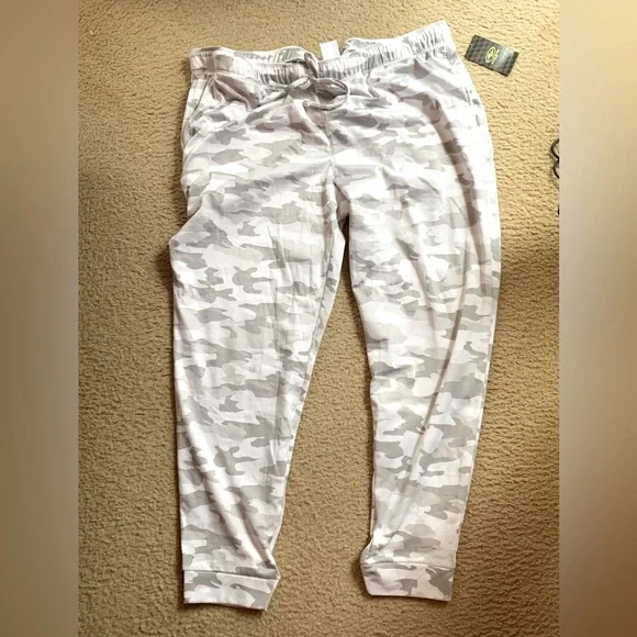 Athletic Works White Camo Joggers - Picture 1 of 6
